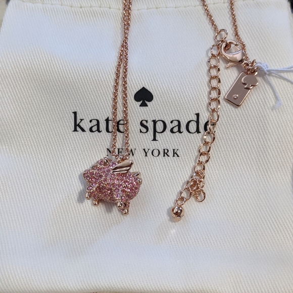 🆕 Kate Spade Imagination Pave Pig Mini Pendant - Picture 4 of 7